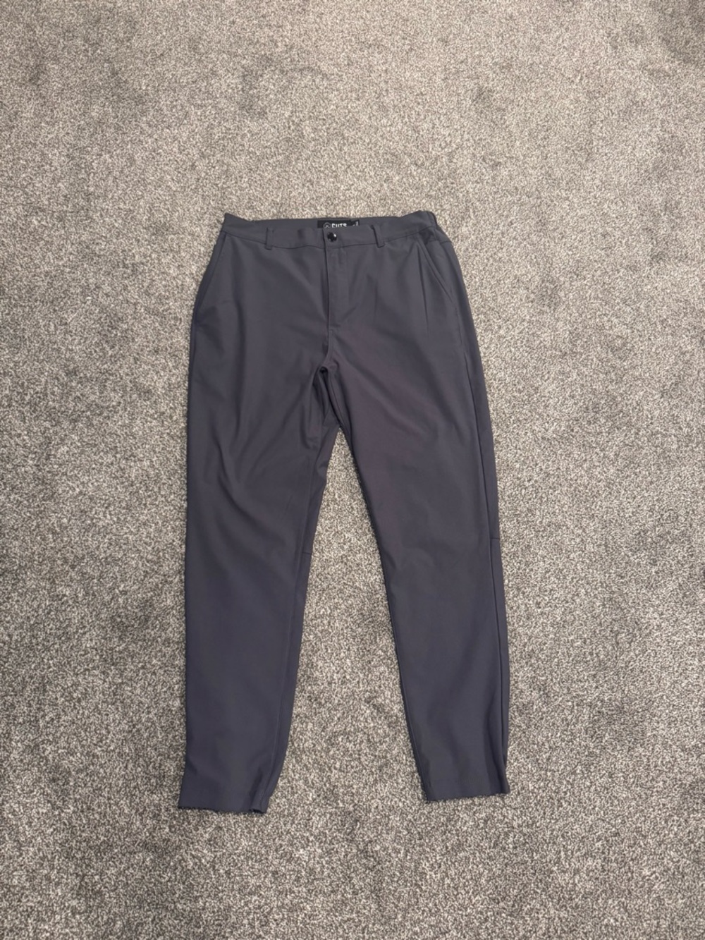 Cuts Clothing Men's Charcoal Gray Tailored Chinos